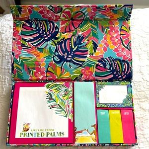Lilly Pulitzer, sticky note set featured in exotic garden